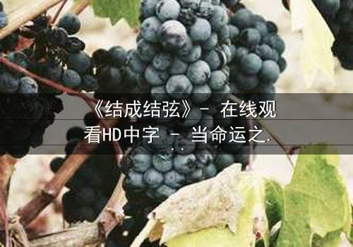 《结成结弦》- 在线观看HD中字 - 当命运之弦被拨动,谁能逃脱宿命的纠缠?