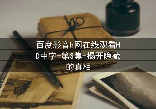 百度影音h网在线观看HD中字-第3集-揭开隐藏的真相