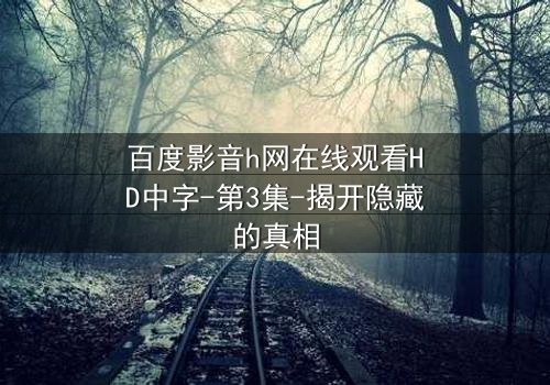 百度影音h网在线观看HD中字-第3集-揭开隐藏的真相