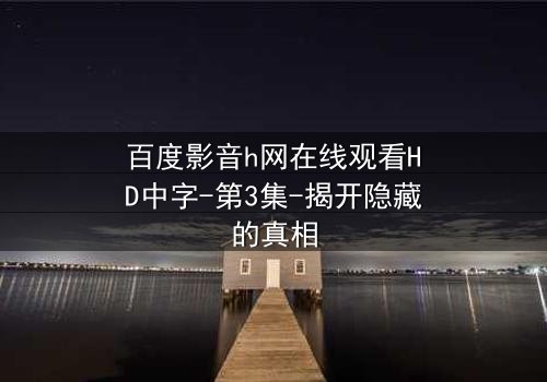 百度影音h网在线观看HD中字-第3集-揭开隐藏的真相