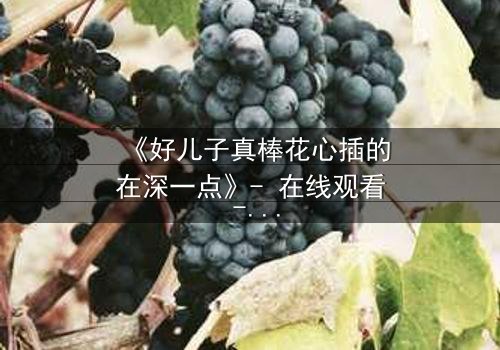 《好儿子真棒花心插的在深一点》- 在线观看 - 当亲情与欲望的边界彻底崩塌