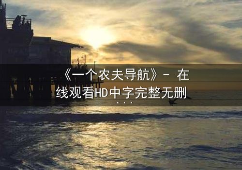 《一个农夫导航》- 在线观看HD中字完整无删 - 一场数字迷宫中的生存博弈