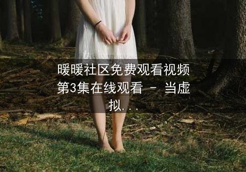暖暖社区免费观看视频第3集在线观看 - 当虚拟与现实交织,谁才是真正的赢家?