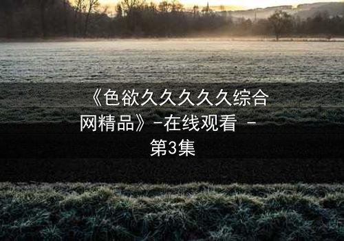 《色欲久久久久久综合网精品》-在线观看 - 第3集