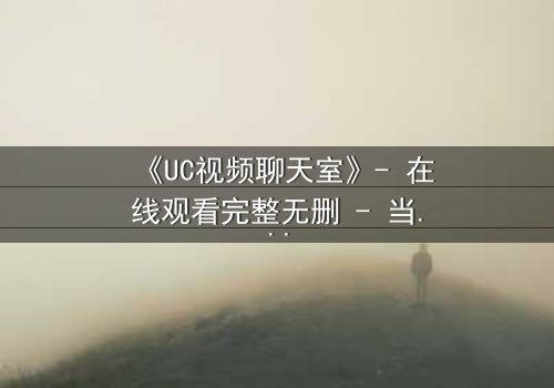 《UC视频聊天室》- 在线观看完整无删 - 当虚拟邂逅撕裂现实