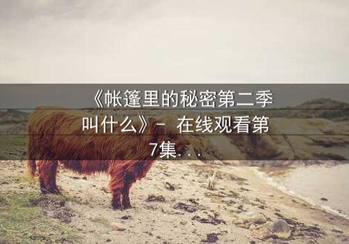 《帐篷里的秘密第二季叫什么》- 在线观看第7集 - 真相即将揭晓,你敢直面吗?