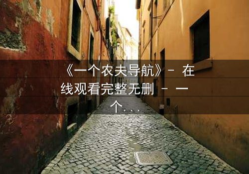 《一个农夫导航》- 在线观看完整无删 - 一个农夫如何用导航改变命运?
